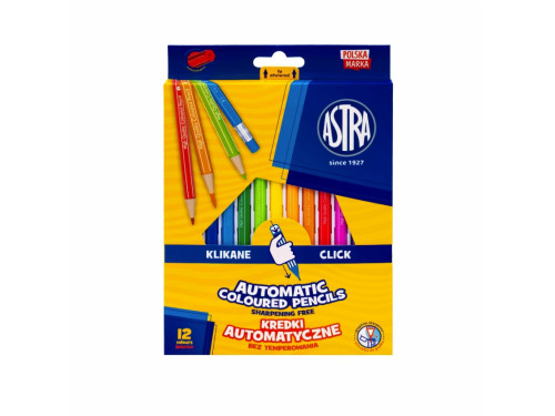 Automatic colored pencils - Astra - 12 pcs.