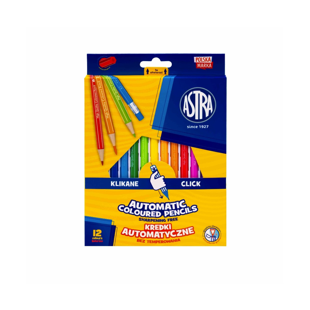 Automatic colored pencils - Astra - 12 pcs.