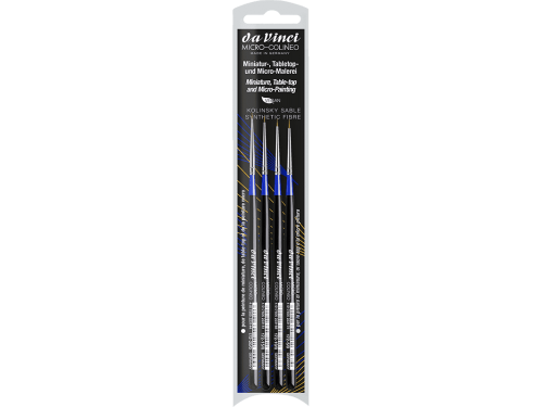 Set of round synthetic brushes Micro Colineo 4272 series - Da Vinci - 4 pcs.
