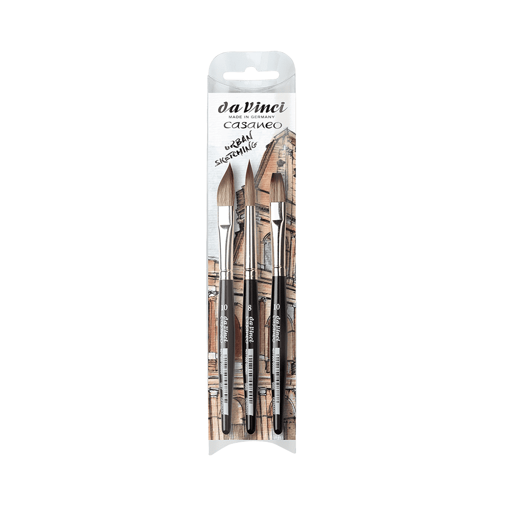 Set of synthetic Casaneo XS brushes - Da Vinci - 3 pcs.