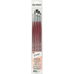 Set of synthetic College brushes - Da Vinci - 5 pcs.