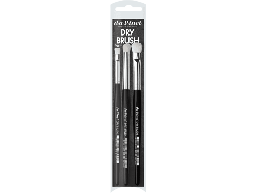 Set of Dry synthetic brushes - Da Vinci - 3 pcs.
