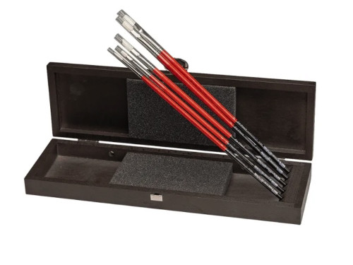 Zestaw pędzli naturalnych Maestro2 w drewnianym etui - Da Vinci - 5 szt.