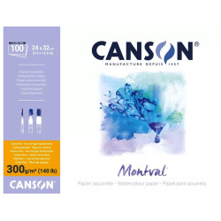 Blok do akwareli Montval 24 x 32 cm - Canson - 300 g 12 ark.