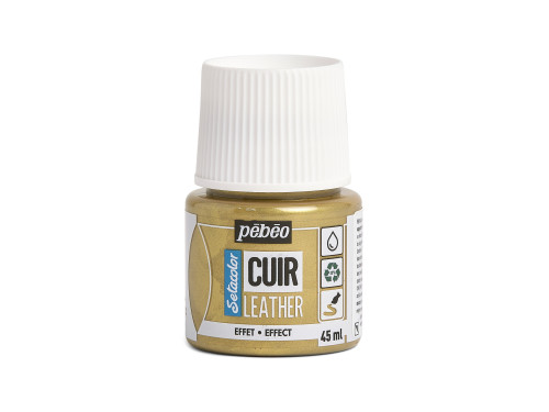 Setacolor Cuir Leather paint - Pébéo - 33 Metal Gold 45 ml