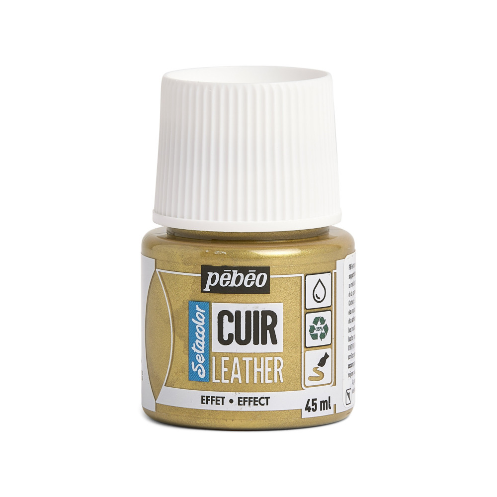 Setacolor Cuir Leather paint - Pébéo - 33 Metal Gold 45 ml