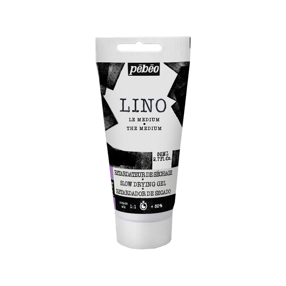 Medium żelowe opóźniające do linorytu Lino - Pébéo - 80 ml