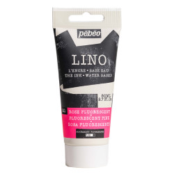 Farba tusz do linorytu Lino - Pébéo - Fluorescent Pink 80 ml
