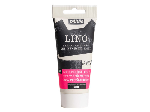 Block Printing Ink - Pébéo - Fluorescent Pink 80 ml