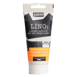 Block Printing Ink - Pébéo - Fluorescent Orange 80 ml