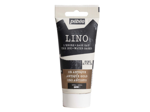 Farba tusz do linorytu Lino - Pébéo - Antique Gold 80 ml