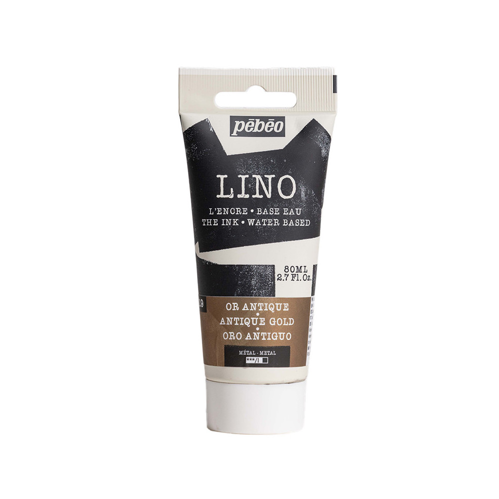Farba tusz do linorytu Lino - Pébéo - Antique Gold 80 ml