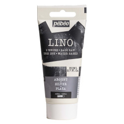 Block Printing Ink - Pébéo - Silver 80 ml