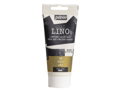 Farba tusz do linorytu Lino - Pébéo - Gold 80 ml
