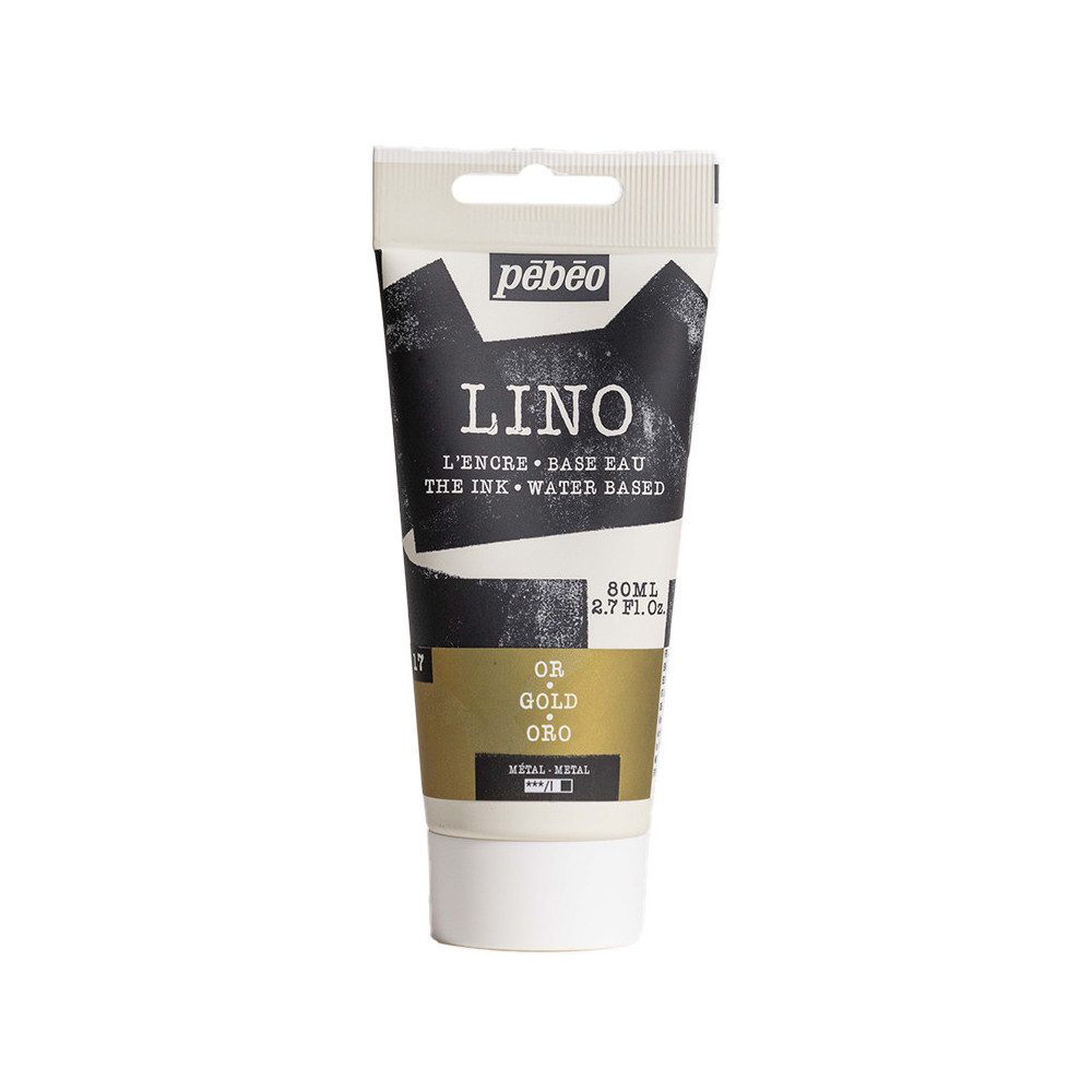 Farba tusz do linorytu Lino - Pébéo - Gold 80 ml