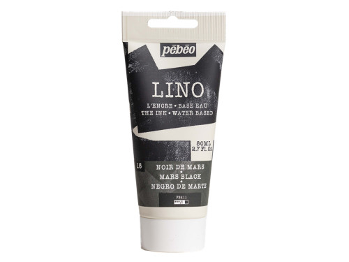 Farba tusz do linorytu Lino - Pébéo - Mars Black 80 ml