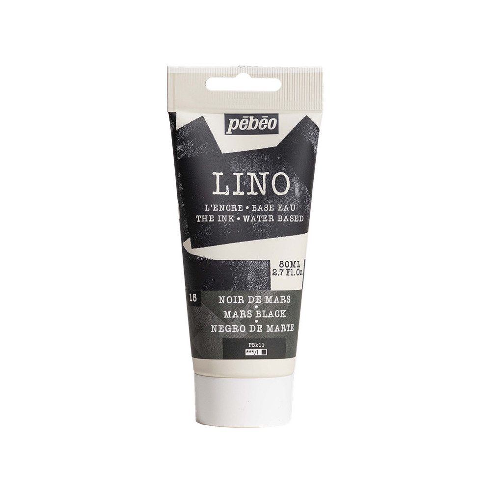 Block Printing Ink - Pébéo - Mars Black 80 ml