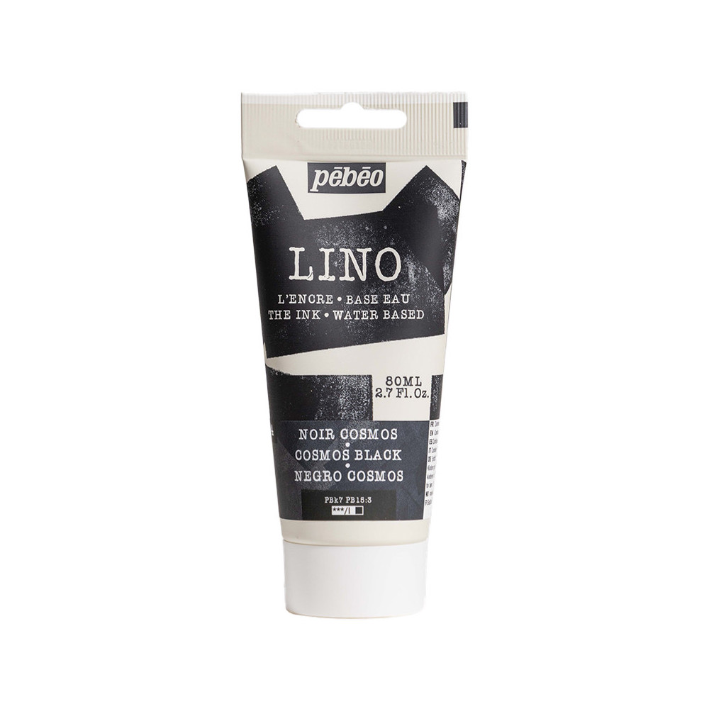 Farba tusz do linorytu Lino - Pébéo - Cosmos Black 80 ml