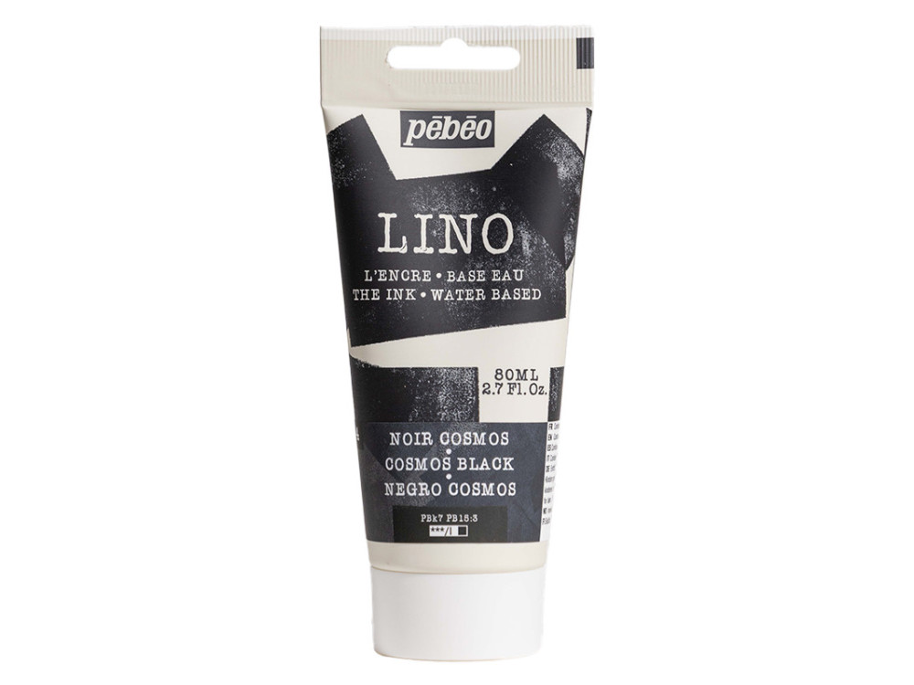 Farba tusz do linorytu Lino - Pébéo - Cosmos Black 80 ml