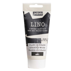 Farba tusz do linorytu Lino - Pébéo - Titanium White 80 ml