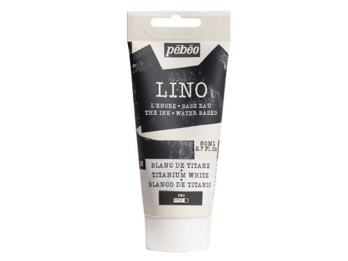 Block Printing Ink - Pébéo - Titanium White 80 ml