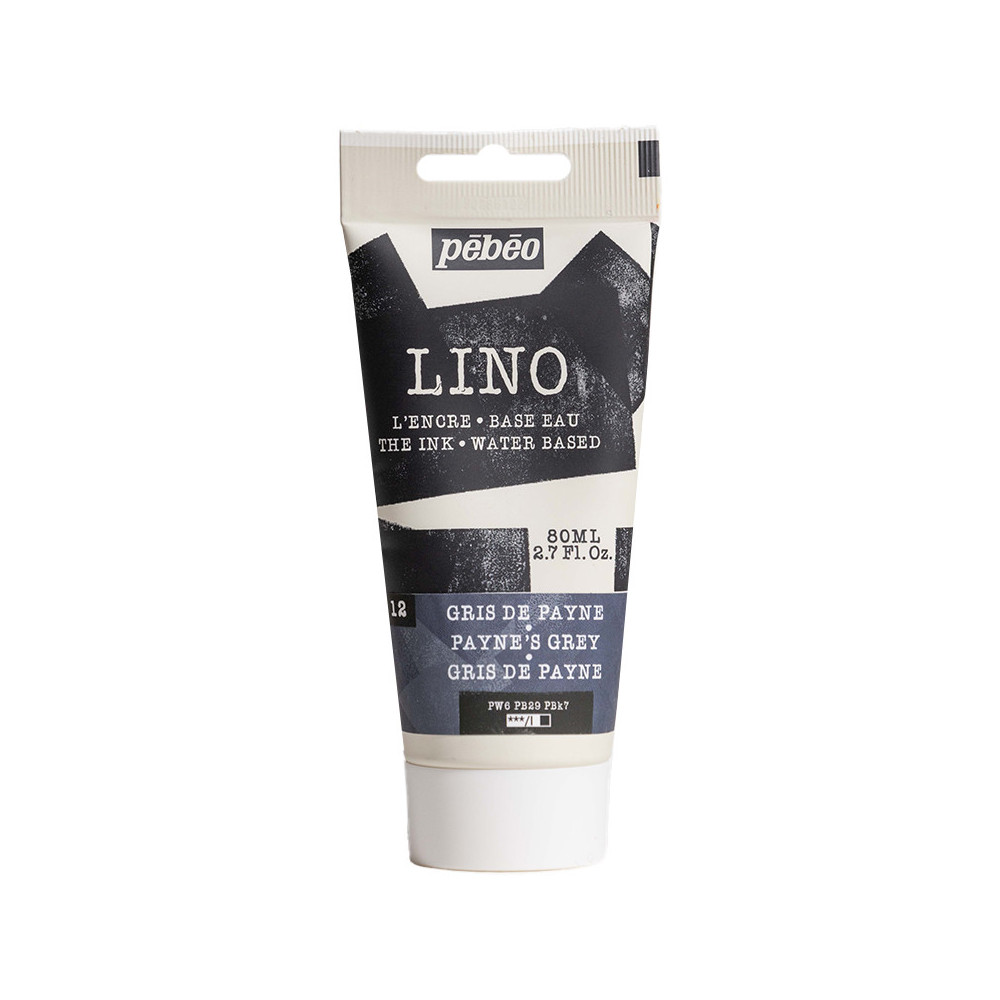 Block Printing Ink - Pébéo - Payne's Grey 80 ml