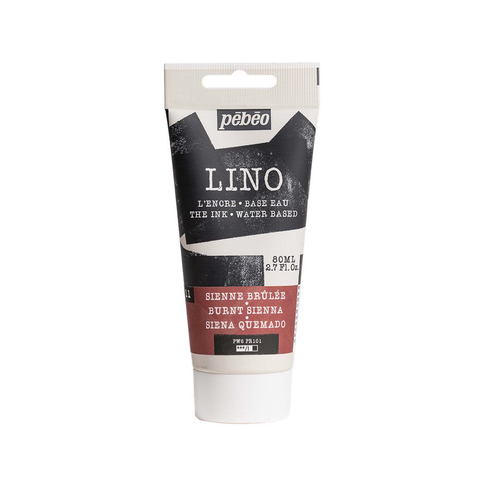 Farba tusz do linorytu Lino - Pébéo - Burnt Sienna 80 ml