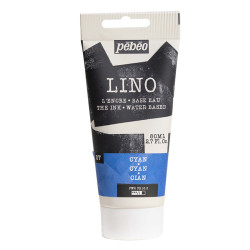 Farba tusz do linorytu Lino - Pébéo - Cyan 80 ml