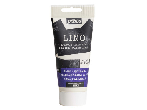 Farba tusz do linorytu Lino - Pébéo - Ultramarine Blue 80 ml