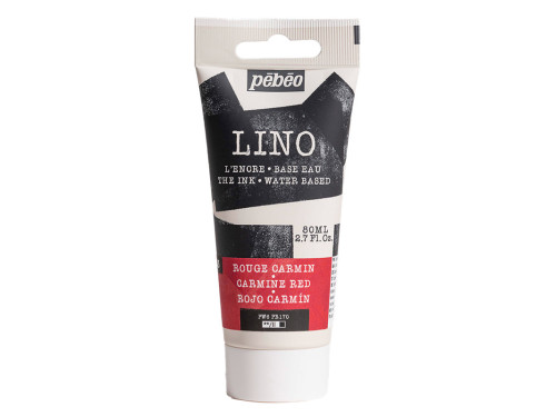 Farba tusz do linorytu Lino - Pébéo - Carmine Red 80 ml