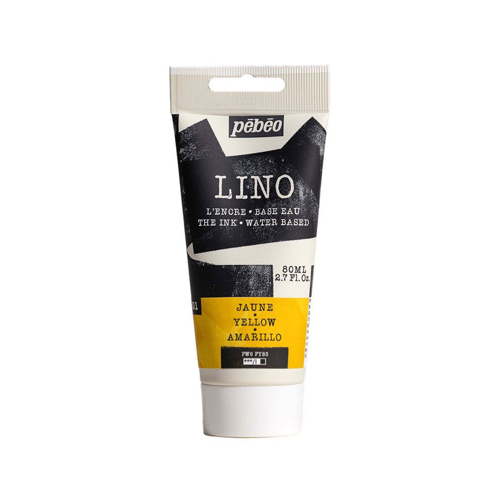 Farba tusz do linorytu Lino - Pébéo - Yellow 80 ml