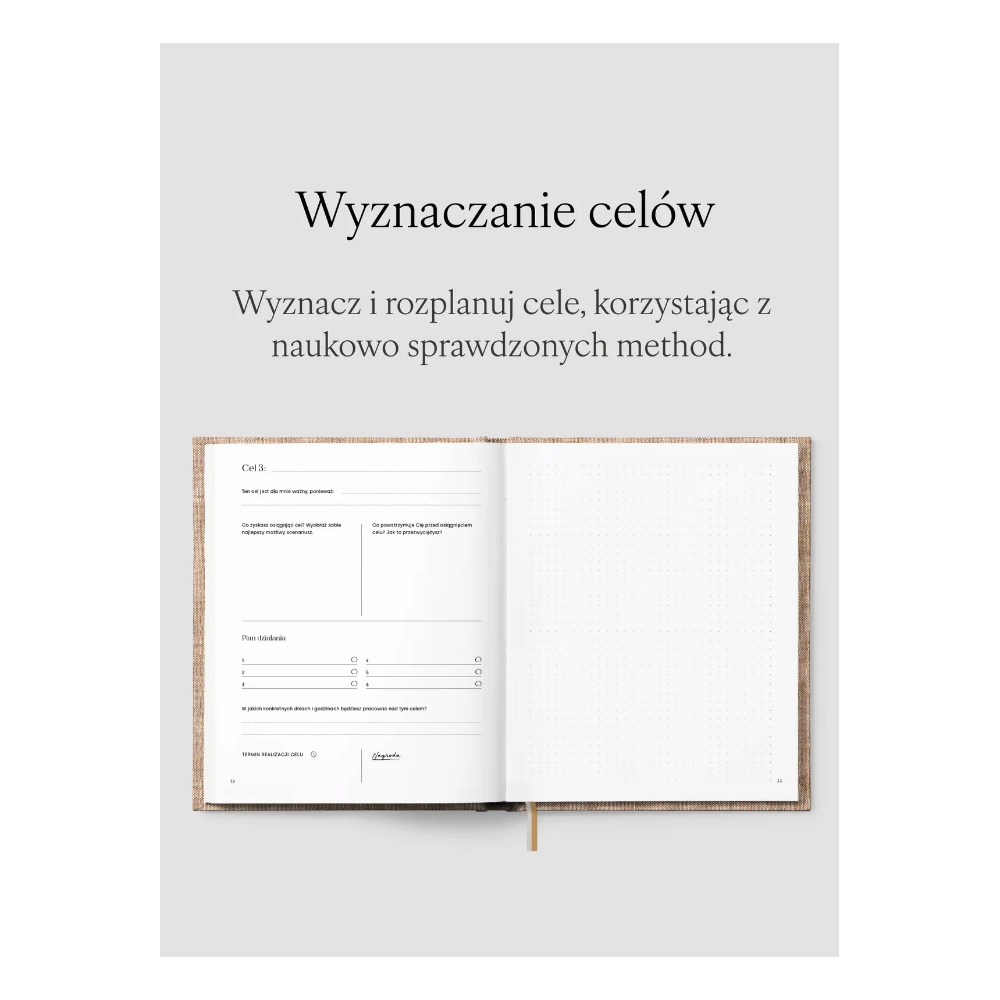 Planer Jaśnie Plan niedatowany - bordowy