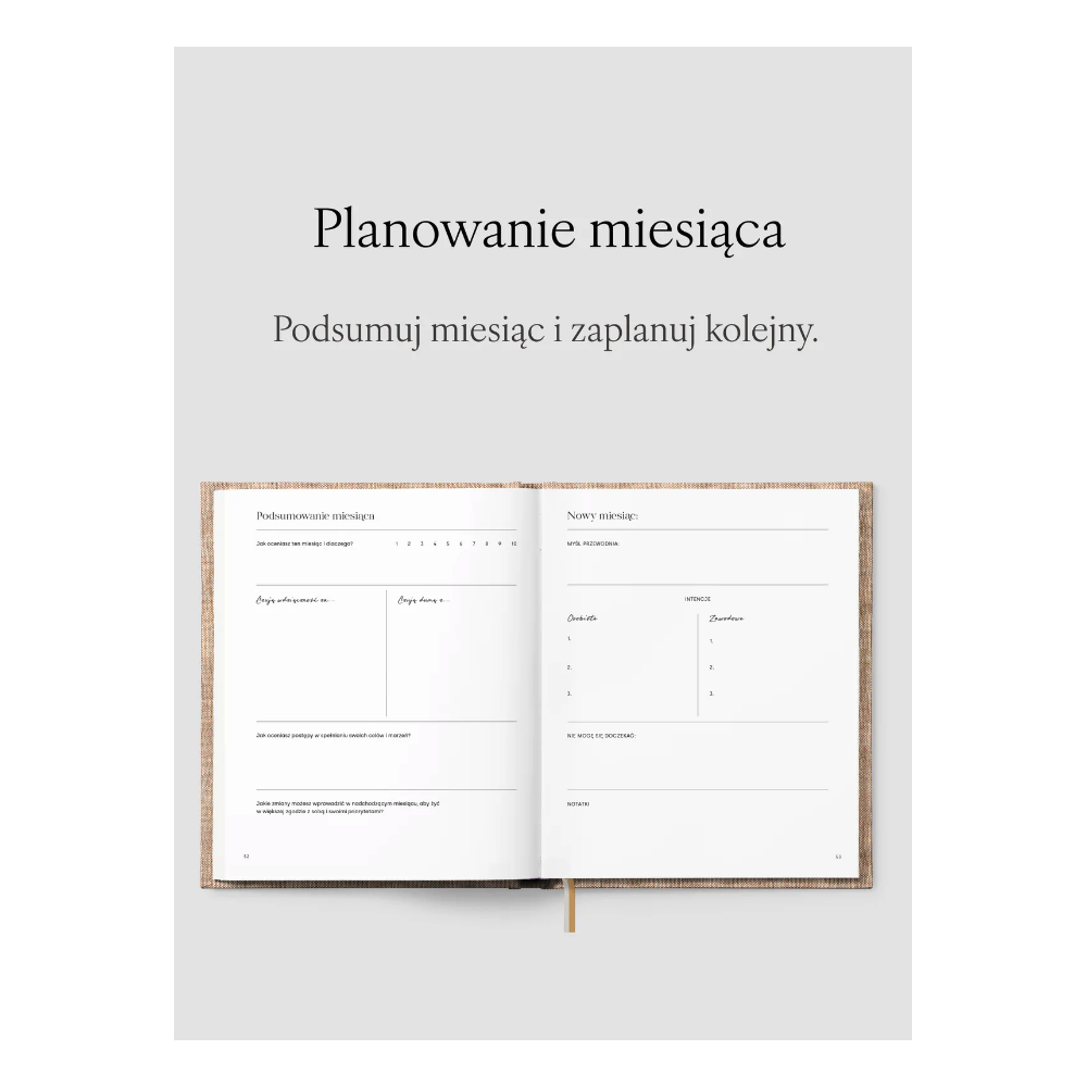 Planer Jaśnie Plan niedatowany - bordowy