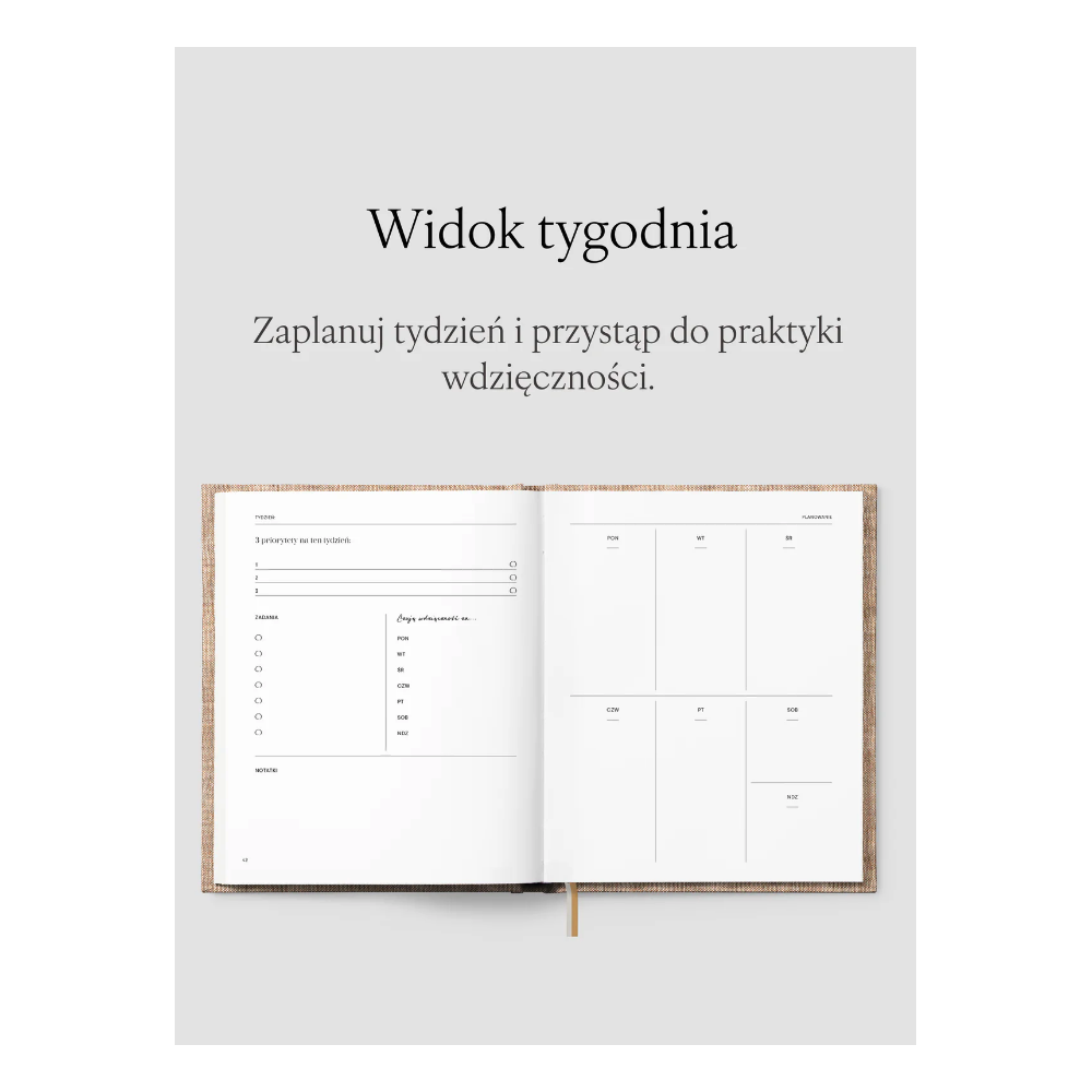 Planer Jaśnie Plan niedatowany - grafitowy