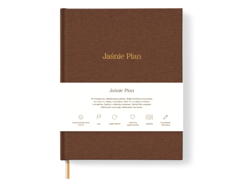 Undated Planner Jaśnie Plan - brown
