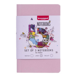 Set of notebooks A6 - Bruynzeel - 140 g 3 pcs.