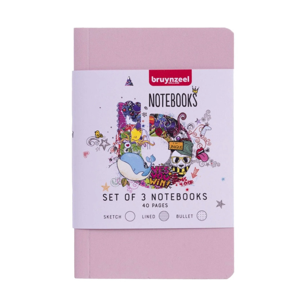 Set of notebooks A6 - Bruynzeel - 140 g 3 pcs.