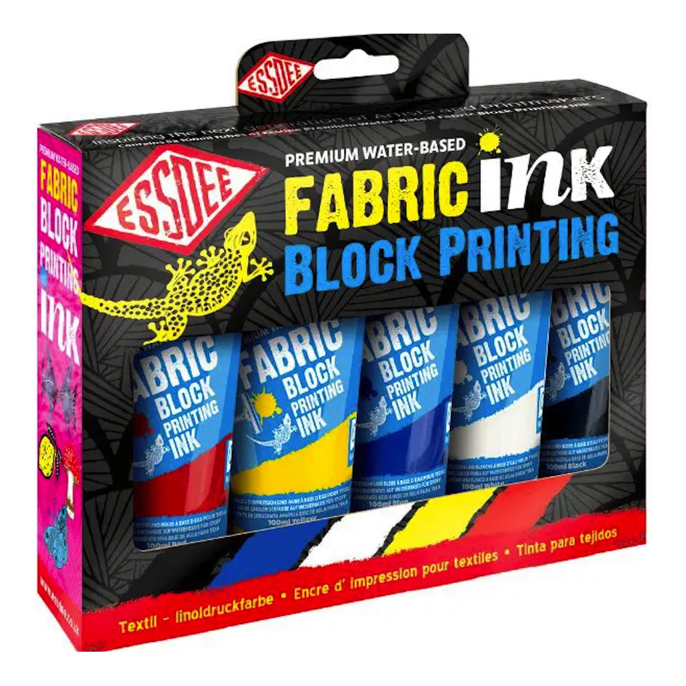 Set of Fabric Printing Inks - Essdee - 5 x 100 ml