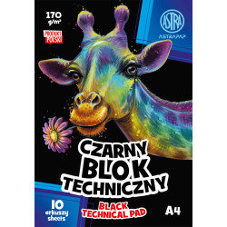 Technical Paper Pad A4 - Astra - black 170 g/m2 10 sheets