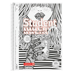 Spiral squared notebook Cocktail A4 - Brunnen - 90 g/m2 80 sheets