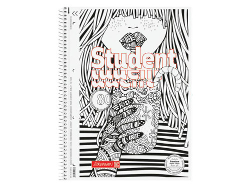 Spiral squared notebook Cocktail A4 - Brunnen - 90 g/m2 80 sheets
