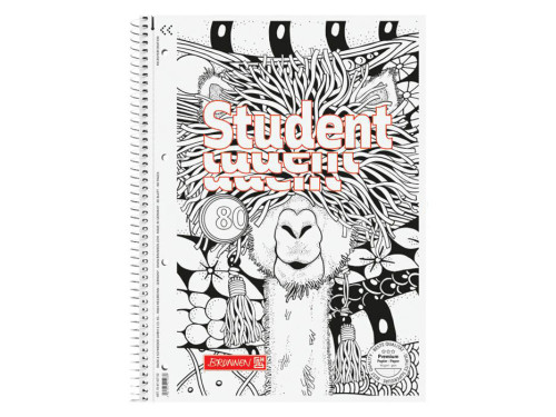 Spiral ruled notebook Student Lama A4 - Brunnen - 90 g/m2 80 sheets