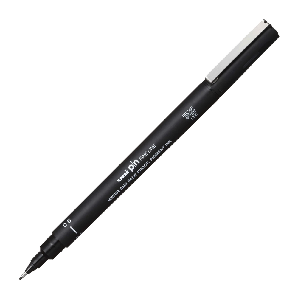 Fineliner Pen UNI PIN 006-200 Black
