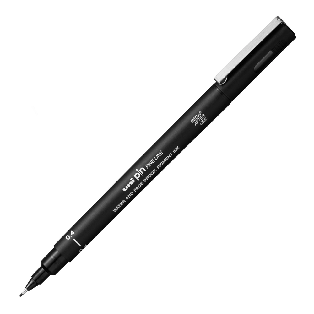 Fineliner Pen UNI PIN 004-200 Black