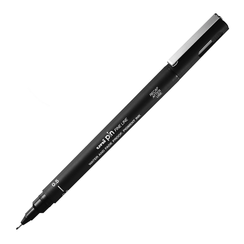 Fineliner Pen Pin 200 - Uni - black, 0,05 mm