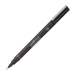 Fineliner Pen UNI PIN 005-200 dark grey