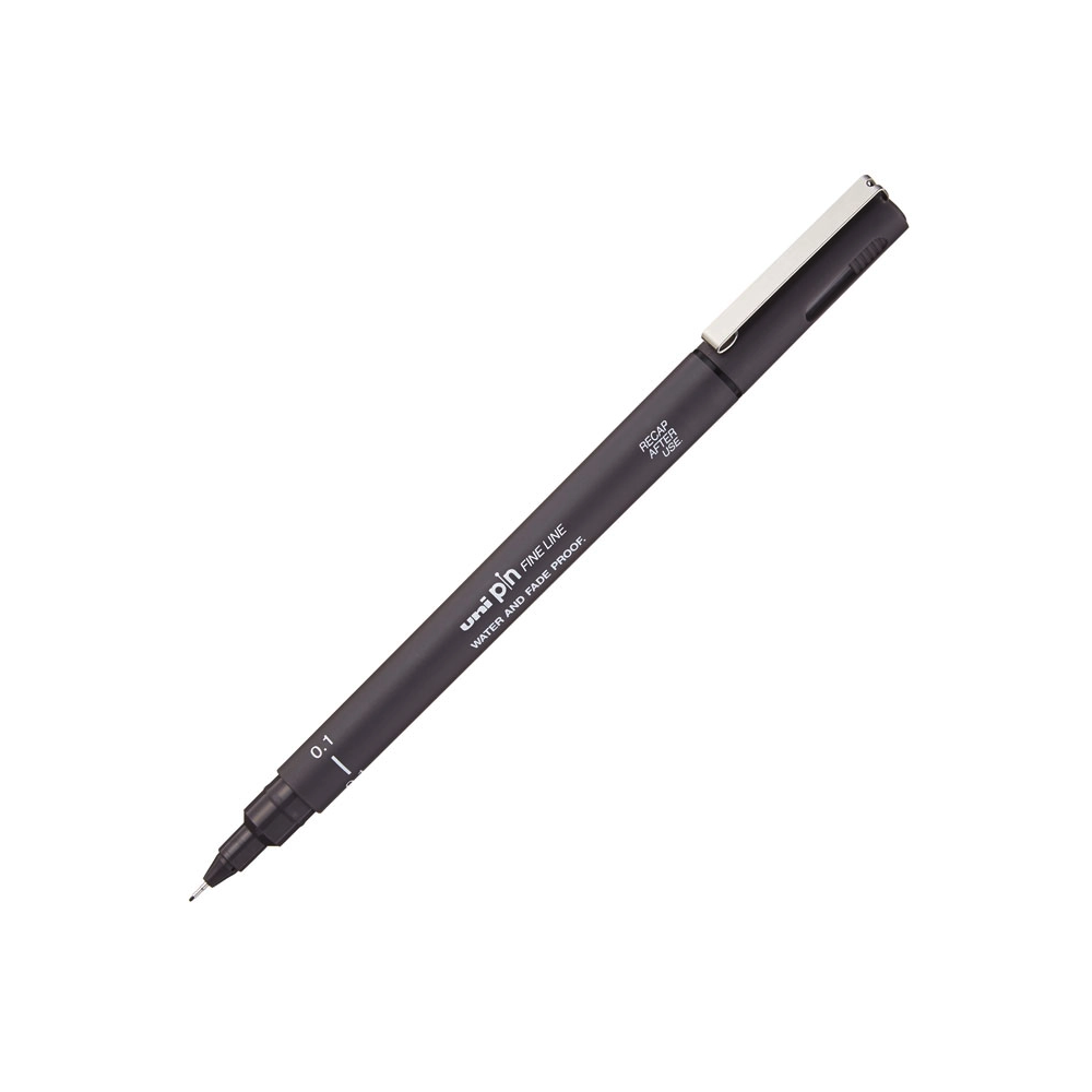 Fineliner Pen UNI PIN 001-200 dark grey