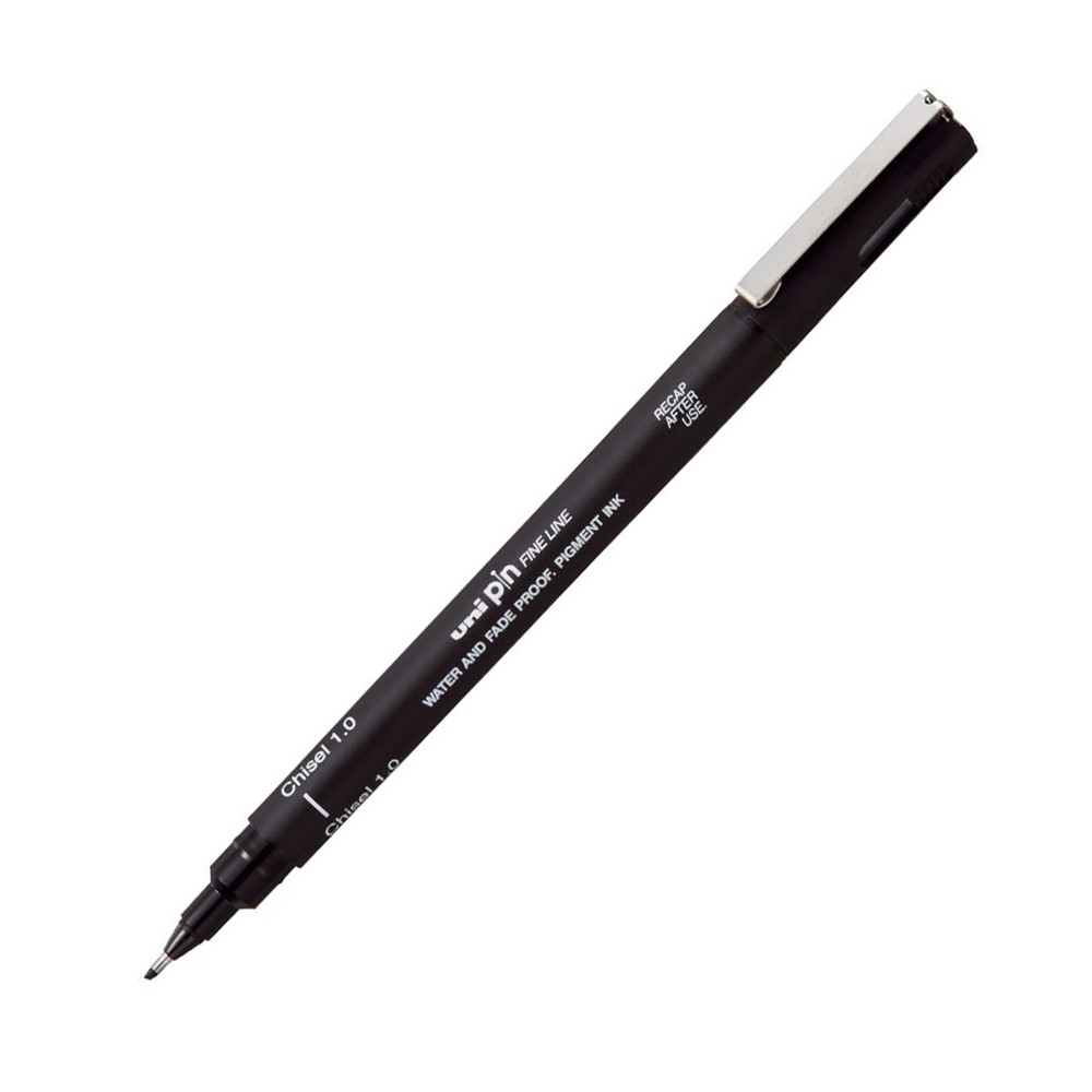 Cienkopis kreślarski Pin CS1-200 - Uni - czarny ścięty 1 mm
