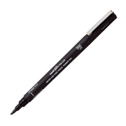 Cienkopis kreślarski Pin CS2-200 - Uni - czarny ścięty 2 mm