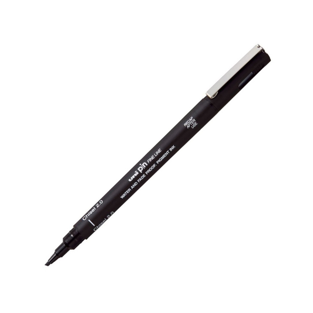 Cienkopis kreślarski Pin CS2-200 - Uni - czarny ścięty 2 mm
